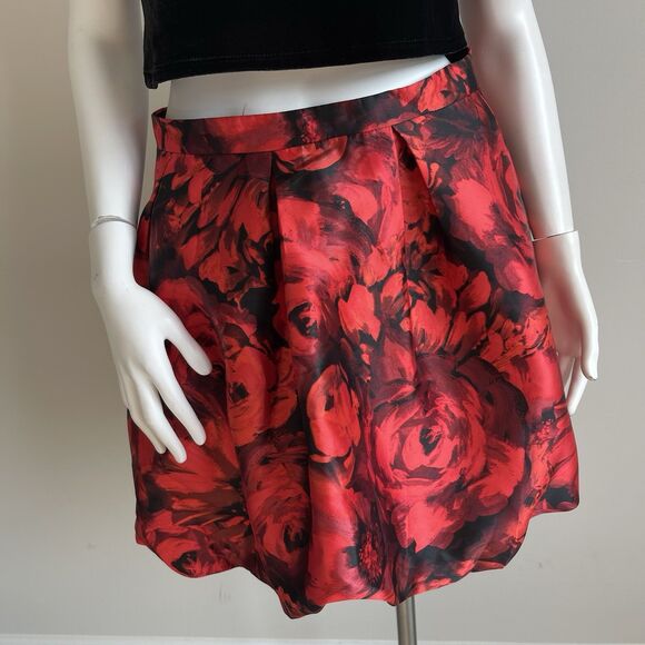 BCX Big Girls Size 16 2pc Scalloped Velvet Top & Floral Bubble Skirt Set Holiday - Picture 5 of 10